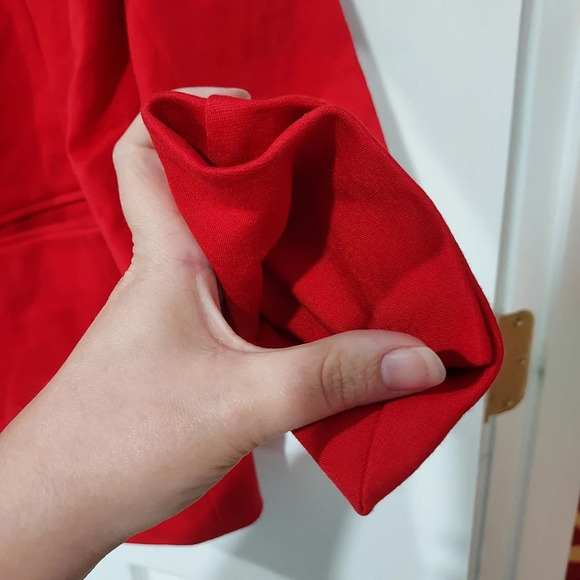 Lane Bryant "The Bryant Blazer" Red Ponte Blazer Jacket in Size 20 - Picture 10 of 15